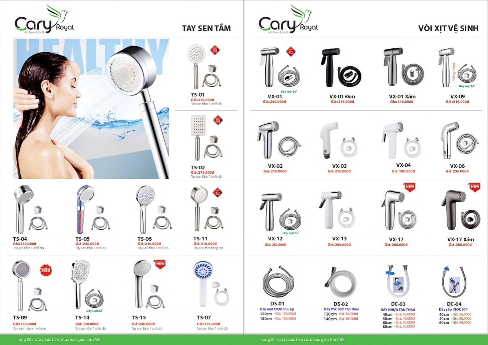Thiết bị vệ sinh Cary Royal Catalogue và Bảng giá mới nhất 2026 /Page 16